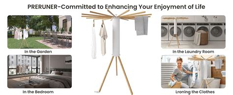 Amazon Preruner Foldable Tripod Clothes Drying Rack Space Saving