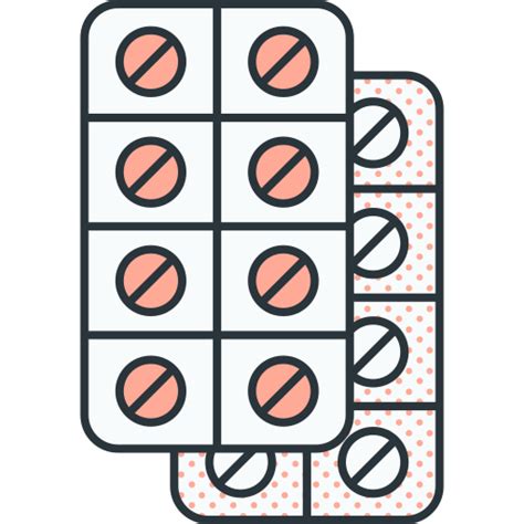 Pill Detailed Offset Lineal Color Icon