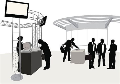 Trade Show Booth Silhouette Stock Photos Pictures And Royalty Free
