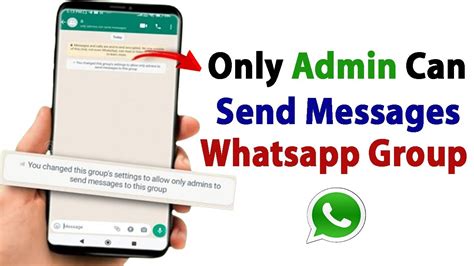 WhatsApp Group Me Only Admin Message Kaise Kare Whatsapp Group Only