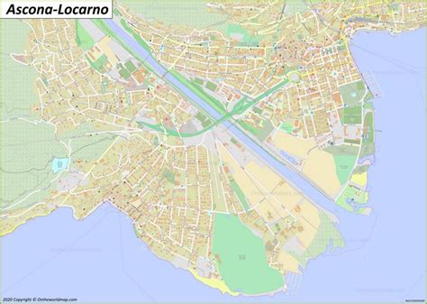 Detailed Map Of Ascona And Locarno