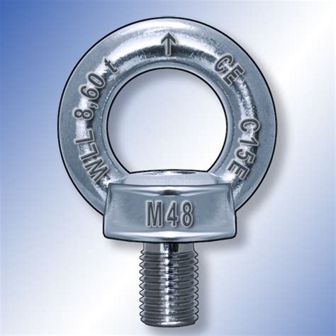 Ringschrauben M48 C15E DIN 580 Geschmiedete Form Stahl Verzinkt