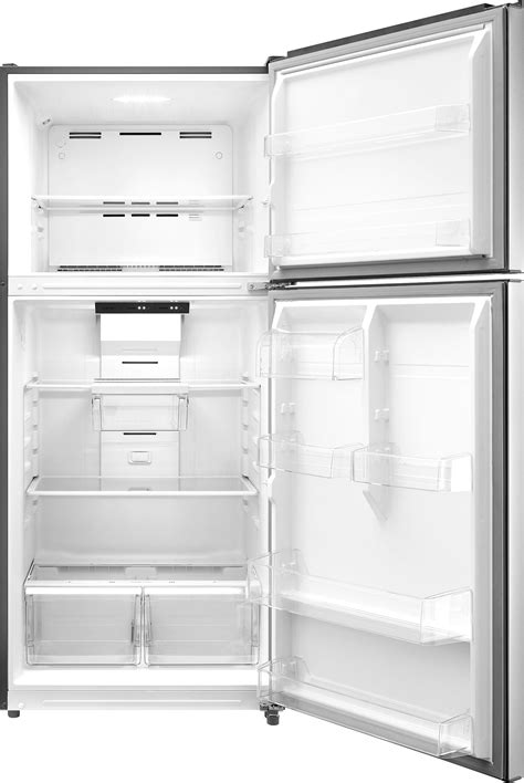 Insignia™ 18 Cu Ft Top Freezer Refrigerator With Energy Star Certification Stainless Steel Ns