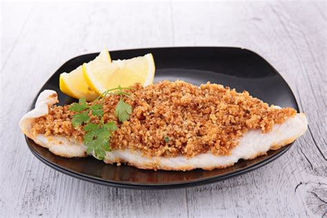 Crusted Flounder With Lemon Butter Sauce - Seafood Recipes - LGCM