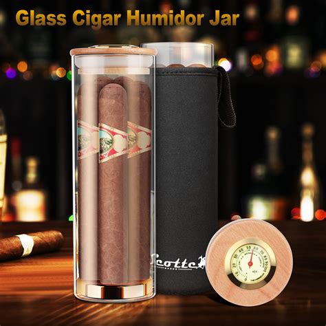 Snapklik Scotte Cigar Case Humidor Gift Box Cigars Jar