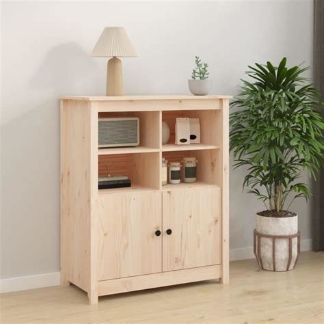 Buffet X X Cm Bois Massif De Pin Cdiscount Maison