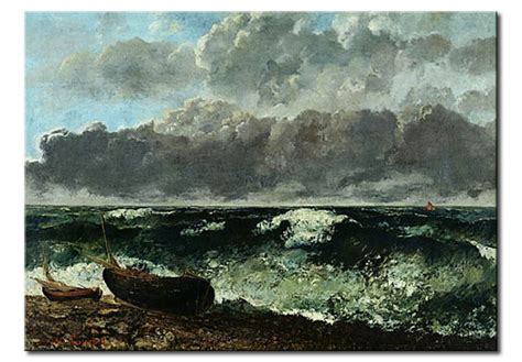 Tableau Sur Toile La Mer Orageuse Ou La Vague Gustave Courbet