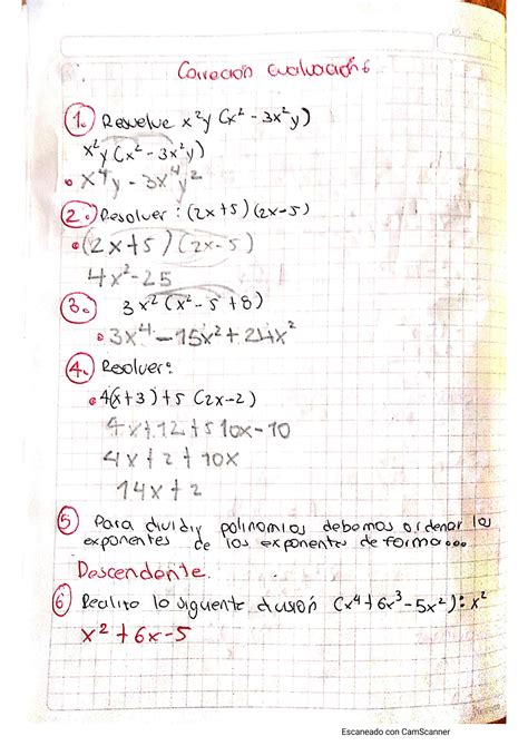 Solution Ejercicios Polinomios Studypool