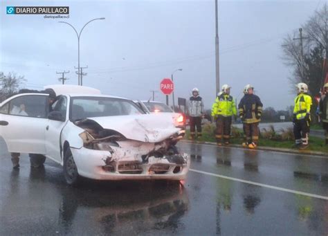 Cami N Y Autom Vil Colisionaron En El Ingreso A Paillaco Diario De