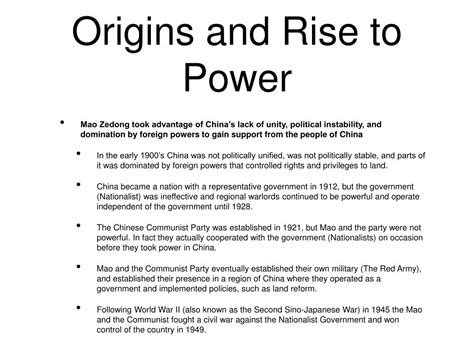 Ppt Mao Zedong And China Origins And Rise To Power Powerpoint