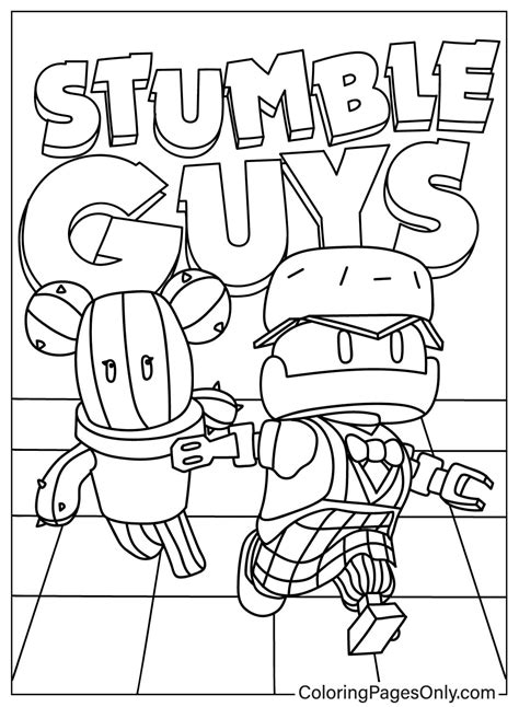 22 páginas para colorear de Stumble Guys ColoringPagesOnly