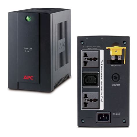 Apc Backup Battery Ups 800va 230v Avr Universal And Iec Sockets Bx800li Ms