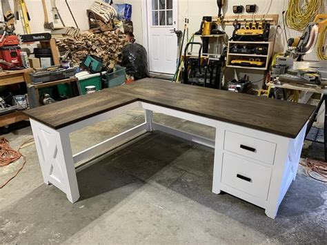 Farmhouse Corner Desk Diy Erlene Bingham