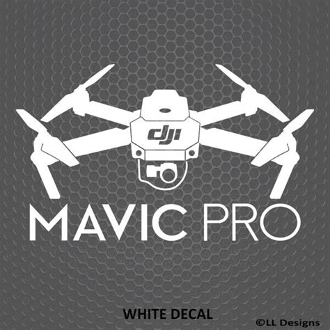 Dji Mavic Pro Silhouette Drone Quadcopter Uas Uav Vinyl Decal Choose Color Ebay