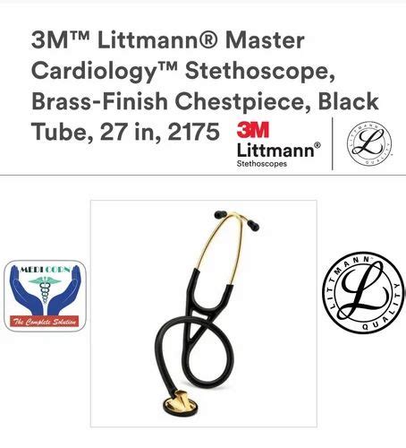 Single Sided 3m Littmann Master Cardiology Stethoscope Brass Finish