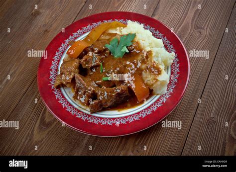 Porkolt Pörköltmeat Stew Which Originates From Hungary But Is Eaten