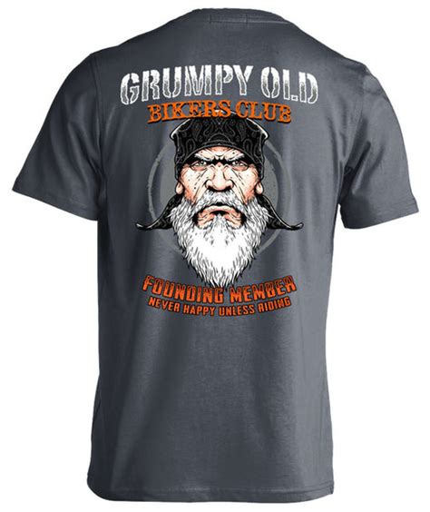 Grumpy Old Bikers Club Founding Member Skullsociety