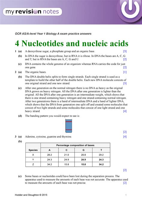 Exam Practice Answers 4 90215 Pm Ocr Asa Level Year 1 Biology A