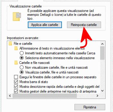 Come Ripristinare La Visualizzazione Cartelle Di Esplora File In