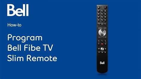 How To Program Your Bell Fibe Tv Slim Remote To Your Tv Youtube