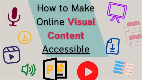 Create Accessible Powerpoints And Other Visuals For Online Teaching →