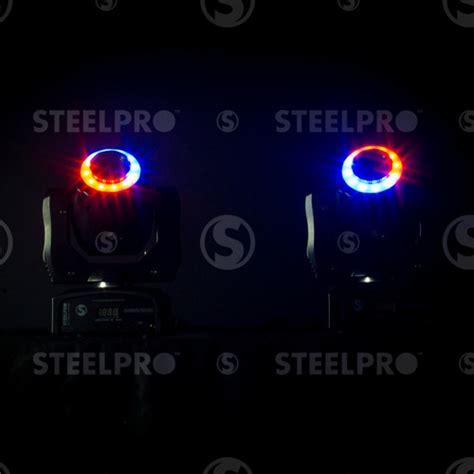 Steelpro Cabeza Movil 90w Con Aro Rgb 3 8 Gobos Meses Sin Intereses