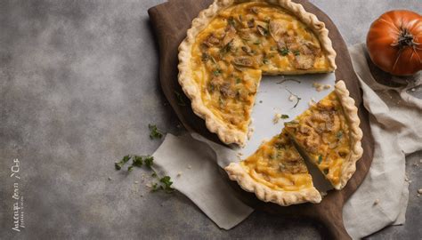 Vegan Gruyère and Caramelized Onion Quiche Your Gourmet Guru