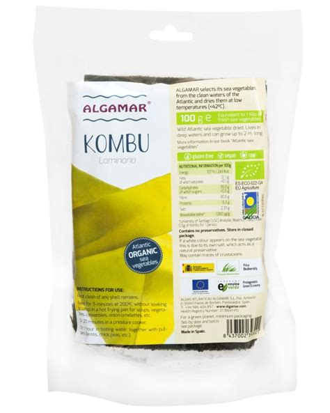 ALGAMAR KOMBU BIO 100G 67 Prehrana EKO Spletna Trgovina Živa