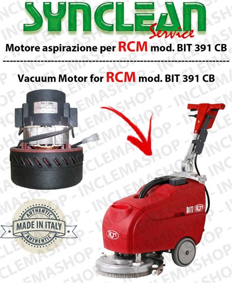 Bit Cb Moteur Aspiration Synclean Pour Autolaveuse Rcm Inclema Fr