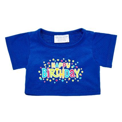 POLERA CUMPLEAÃOS AZUL 2 BUILD A BEAR Jugueterías Ansaldo