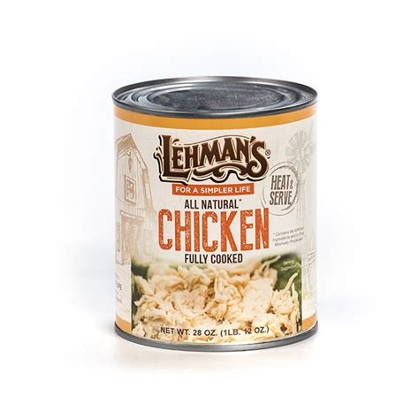 Canned Chicken, All-Natural Meat | Lehman's