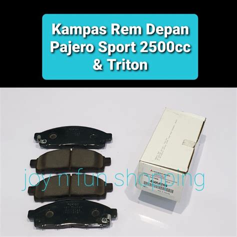 Jual Kampas Rem Depan Pajero Sport 2500cc Triton Kanvas Rem 100 Ori