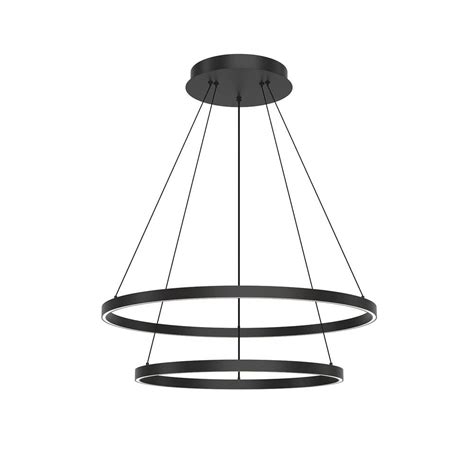 Kuzco Cerchio 32 In 1 Light 113 Watt Black Integrated LED Chandelier