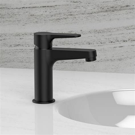 Aurora Robinet Mitigeur Lavabo Noir Design Moderne