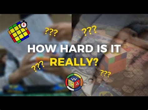 I Tried The Hardest Rubiks Cube Event Youtube