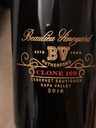 2020 Beaulieu Vineyard BV Clone 169 Cabernet Sauvignon Vivino US