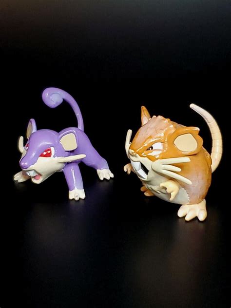 Mavin Rattata Raticate TOMY Pokemon Figures CGTSJ 1999 Nintendo Vintage