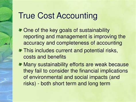 Ppt True Cost Accounting Powerpoint Presentation Free Download Id