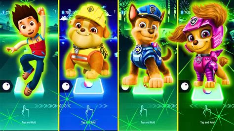 Paw Patrol The Mighty Movie Pups Ryder 🆚 Rubble 🆚 Chase 🆚 Skye Song