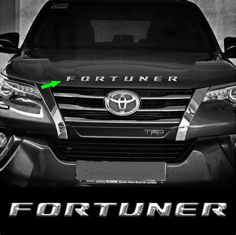 Carmetics Fortuner D Letters D Stickers D Logo D Emblem For Toyota