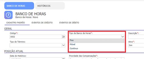 Tipos De Banco De Horas Flow