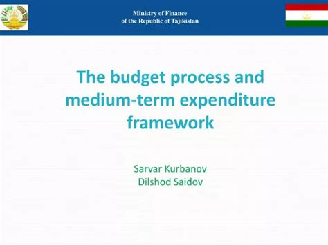 ministry  finance   republic  tajikistan powerpoint