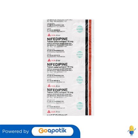 Jual Nifedipine Ogb Dexa Medica Mg Strip Tablet Shopee Indonesia