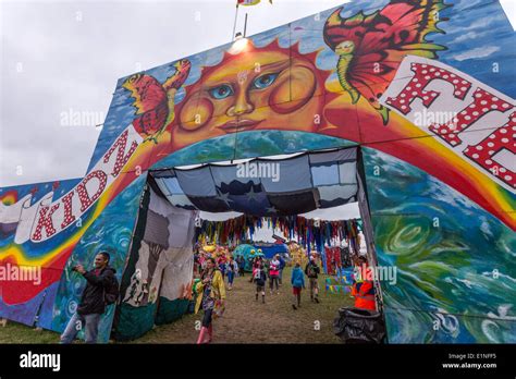 Kidz Field Kid Area Glastonbury Festival 2013 Stock Photo Alamy