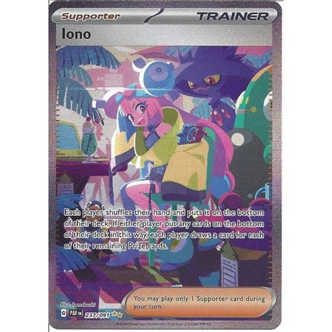 Pokemon Trading Card Game Iono Special Illustration Rare Card