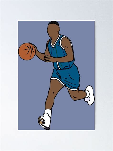 "Muggsy Bogues Dribbling" Poster for Sale by RatTrapTees | Redbubble