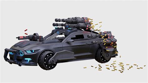 Cyberpunk Ford Mustang Blender Market