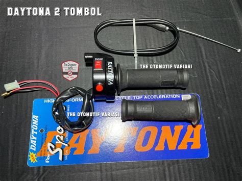 Gas Spontan Daytona Tombol Plus Kabel Gas Hitam Tov Lazada Indonesia