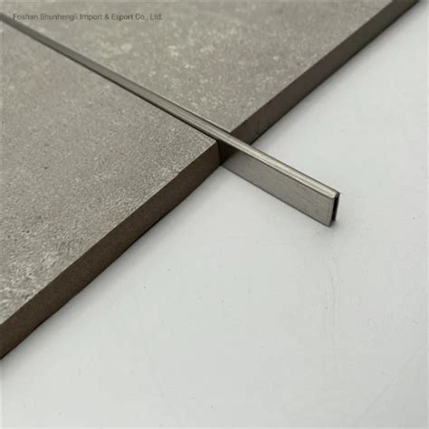 Stainless Steel Flat Bar Metal Insert Stainless Steel Tile Trim For