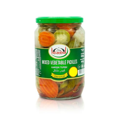 Istanbul Mixed Vegetable Pickles 12x720cc Village Quality Products